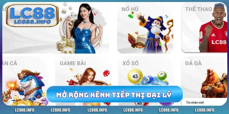 Mở rộng tiếp thị giúp đại lý LC88 phát triển