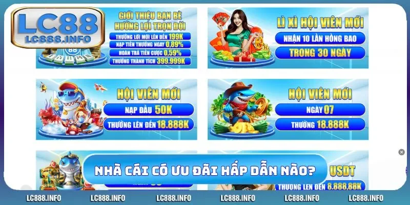 Nhà cái cung cấp các ưu đãi hấp dẫn nào?